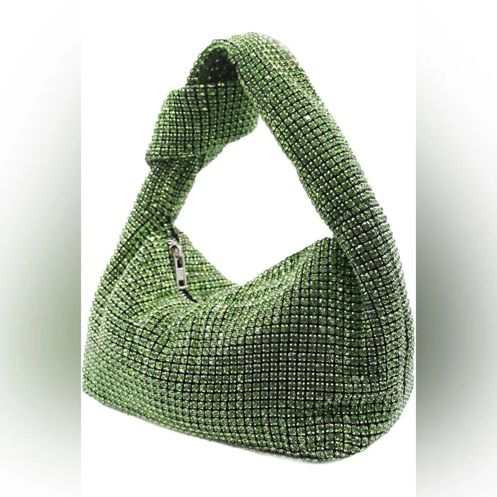 Bling rhinestone knotted handbag - Picture 1 of 5